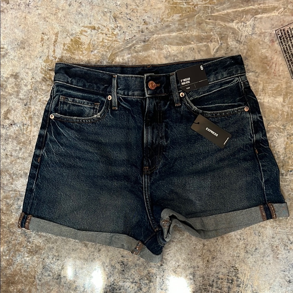 Express Women's Denim Shorts High Rise